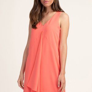 TRINA TURK I NWT Sleeveless Coral Orange "Springtime" Sleeveless Mini Dress, S